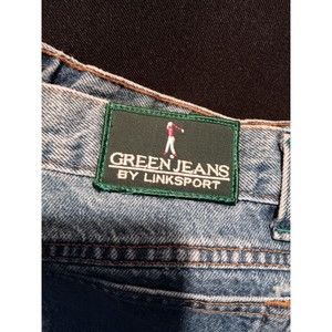 Linksport by Austad Mens Green Jeans Denim 36 x 34